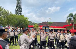 Polres Banyuasin Gelar Latihan Pasukan Dalmas