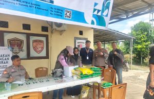 Polsek Tanjung lago Sukses Distribusikan 8 Ton Beras Murah