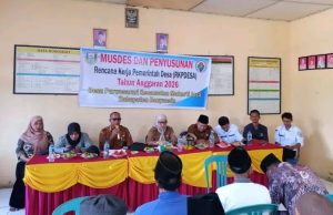 Wakili Camat Makarti Jaya Kasi Ppd Hadiri RKPDes di Purwosari