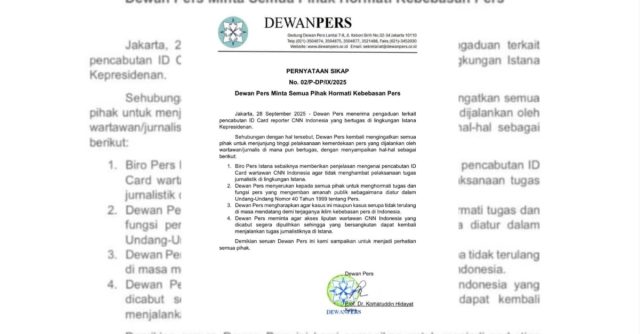 surat dewan pers