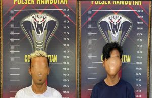 Dua Tersangka Pencurian Diamankan Polsek Rambutan