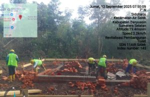 Manfaatkan Bantuan Revitalisasi, SDN 11 Air Salek Bangun Toilet serta Ruang UKS