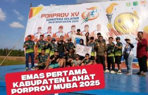 Kabupaten Lahat Sumbang Emas Pertama di Ajang Porprov XV Muba