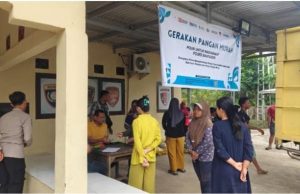 Melalui Polsek Tanjung Lago, Polres Banyuasin Gelar Gerakan Pangan Murah