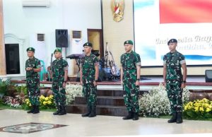 Pangdam II/Sriwijaya Pimpin Laporan Korps Kenaikan Pangkat Perwira