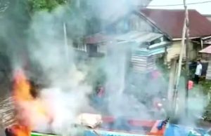 Kebakaran Speed Boat di Karang Agung Ilir Menuai Perhatian