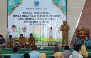 72 Pelajar Kabupaten Lahat Ikuti Lomba Azan, tingkat SD, SMP, SMA