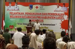 Bupati Lahat Kukuhkan Relawan PMI 2025: Terus Tebar Kebaikan Demi Kemanusiaan