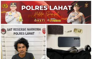 Polres Lahat Tangkap Pengedar Ganja di Pasar Baru, Barang Bukti Disita dari Dalam Tas Selempang