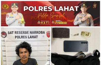 Polres Lahat Tangkap Pengedar Ganja di Pasar Baru, Barang Bukti Disita dari Dalam Tas Selempang