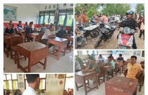 Para Ayah Antusias Ikuti Gerakan Mengambil Raport di SDN lll Air Salek