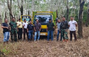Satgas Penguatan Binter SKK Migas Koramil Sungai Lilin Tangkap Truk dan Alat Ilegal