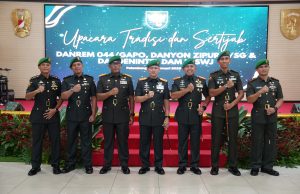 Pangdam II/Sriwijaya Pimpin Sertijab Tiga Pejabat Kodam