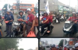Ramadhan Penuh Berkah, Ketum IWO Indonesia Bersama DPD Karawang Bagikan Takjil di Alun-Alun Karawang