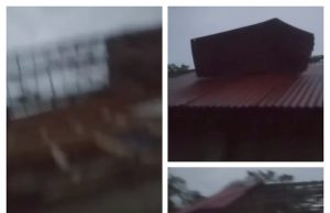 Diterjang Angin Puting Beliung Sebuah Rumah Porak Poranda