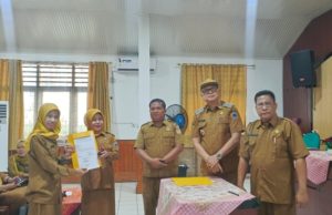 139 Kepala Sekolah TK, SD,SMP Resmi Serah Terima Jabatan