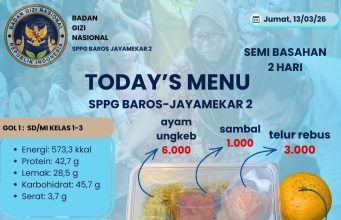 Kesempurnaan Menu Jadi Standar Wajib, Kepuasan Penerima Manfaat Jadi Prioritas Utama SPPG Jayamekar 2 Sukabumi