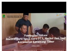768 Guru Ngaji, Guru DTA, Marbot dan Amil di Karawang Timur Terima Insentif dari Pemkab Karawang