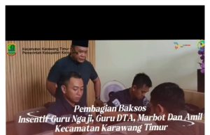768 Guru Ngaji, Guru DTA, Marbot dan Amil di Karawang Timur Terima Insentif dari Pemkab Karawang