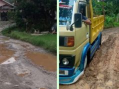 Seakan Alergi Aspal, Jalan Penghubung Empat Desa di Kecamatan Nyalindung Cijangkar,Bojongkalong,Bojongsari dan Sukamaju Luput Dari Perhatian Pemkab Sukabumi