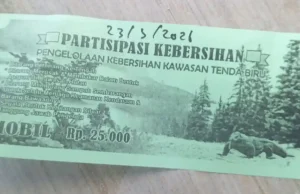 Dinas pariwisata kabupaten Sukabumi Pertanyakan Legalitas Tiket Masuk Kawasan Tenda Biru
