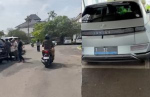 Sambut WFH, Bupati dan Sekda Ngantor Pakai Mobil Listrik Pribadi dan Motor