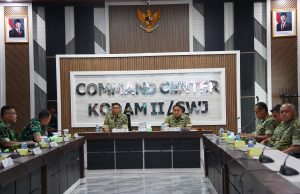 Kasdam II/Swj Pimpin Rapat Evaluasi Wasev KDKMP