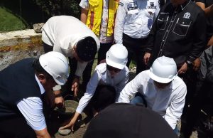 Widia Ningsih Hadiri Groundbreaking Jembatan Air Lawai