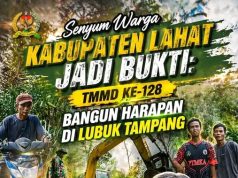 TMMD ke-128 di Lubuk Tampang Bangun Harapan dan Masa Depan