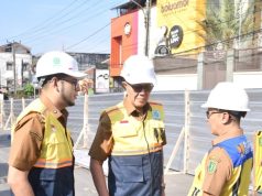 Walikota dan Wakil Walikota Sukabumi Beserta Kadis DPUTR Tinjau Langsung Perbaikan Ruas Jalan Gudang