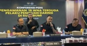 Ditjen Imigrasi “16 WNA Pelaku Love Scamming Diamankan Imigrasi kelas I non-TPI Sukabumi”
