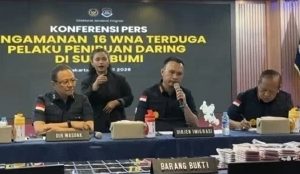 Ditjen Imigrasi “16 WNA Pelaku Love Scamming Diamankan Imigrasi kelas I non-TPI Sukabumi”