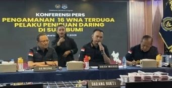 Ditjen Imigrasi “16 WNA Pelaku Love Scamming Diamankan Imigrasi kelas I non-TPI Sukabumi”