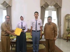 Sekda Lepas Putra Putri Terbaik Sukabumi Ikuti Seleksi Paskibraka Tingkat Jawa Barat