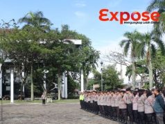 Kapolresta Pontianak Pimpin Apel Pengamanan Aksi Unjuk Rasa SPARKA di Kantor Gubernur