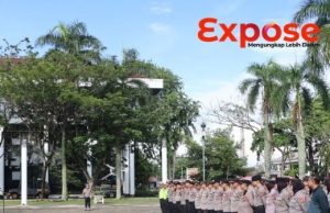 Kapolresta Pontianak Pimpin Apel Pengamanan Aksi Unjuk Rasa SPARKA di Kantor Gubernur