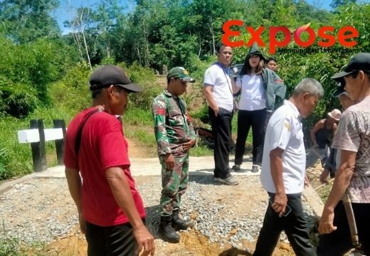 Sinergi Kawal Pembangunan, Kodim 1209/Bengkayang Pantau Pembangunan Jembatan