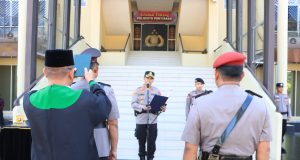 Kapolresta Pontianak Pimpin Sertijab Kapolsek Pontianak Timur