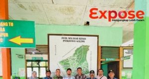 Anggota Koramil 07/Teluk Keramat Hadiri Launching Cek Kesehatan Gratis di Puskesmas Wilayah Binaan