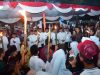 Sambut Tahun Baru Islam,Bupati Lepas Ribuan Peserta Pawai Obor