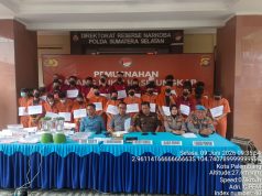 Pemusnahan 2,9 Kg Sabu dan 967 Butir Ekstasi, di Polda Sumsel