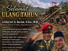 Selamat Ulang Tahun Letkol Inf. G. Borlak, S.Sos., M.M Wakil Ketua III PPNK Lemhannas RI 219