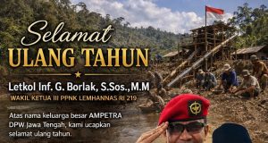 Selamat Ulang Tahun Letkol Inf. G. Borlak, S.Sos., M.M Wakil Ketua III PPNK Lemhannas RI 219