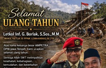 Selamat Ulang Tahun Letkol Inf. G. Borlak, S.Sos., M.M Wakil Ketua III PPNK Lemhannas RI 219
