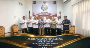 Audiensi Ampetra Jateng dan Pepabri Jalin Sinergi Penguatan Organisasi