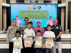 Polresta Pontianak Gelar Bhakti Kesehatan Sunatan Massal dalam Rangka Hari Bhayangkara ke-80 Tahun 2026