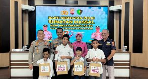 Polresta Pontianak Gelar Bhakti Kesehatan Sunatan Massal dalam Rangka Hari Bhayangkara ke-80 Tahun 2026