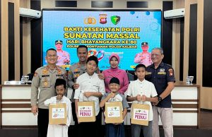 Polresta Pontianak Gelar Bhakti Kesehatan Sunatan Massal dalam Rangka Hari Bhayangkara ke-80 Tahun 2026