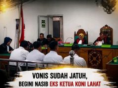 Eks Ketua KONI Divonis Tiga Tahun Enam Bulan Penjara