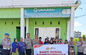 Menyambut HUT Bhayangkara ke-80, Polsek Pontianak Timur Salurkan Bantuan Sosial ke Ponpes Darul Furqon As Salafiyah